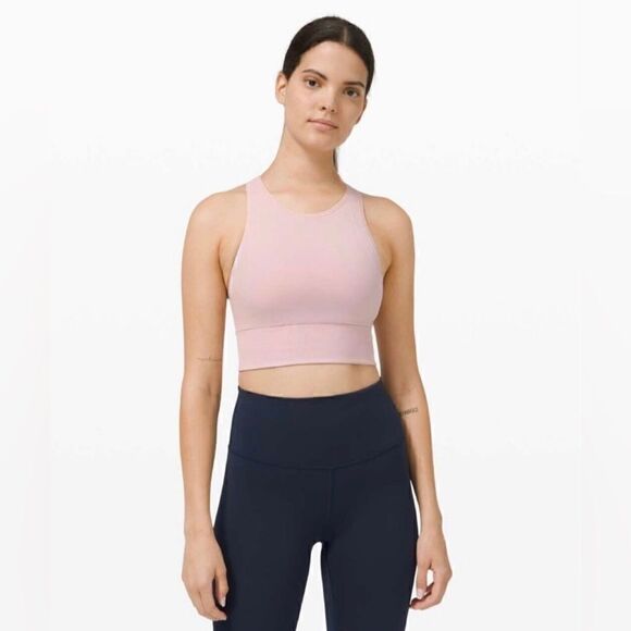 LULULEMON ATHLETICA Ebb To attain Sports Bra sz 4 Pink - Picture 2 of 7